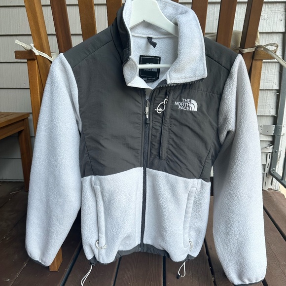 The North Face Denali Jacket  size XS white / grey fleece - Picture 1 of 4